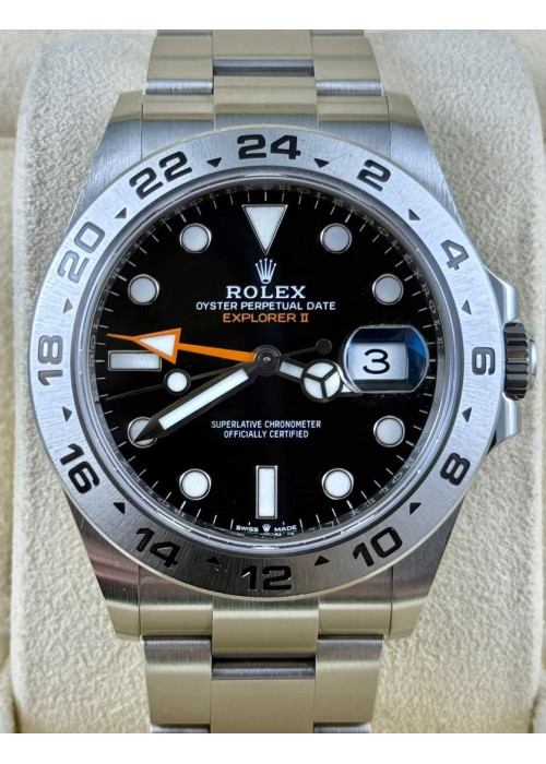 二手 ▶️ Rolex 勞力士 Explorer II ◀️ 226570 大黑橙 2022年錶 (42mm) 